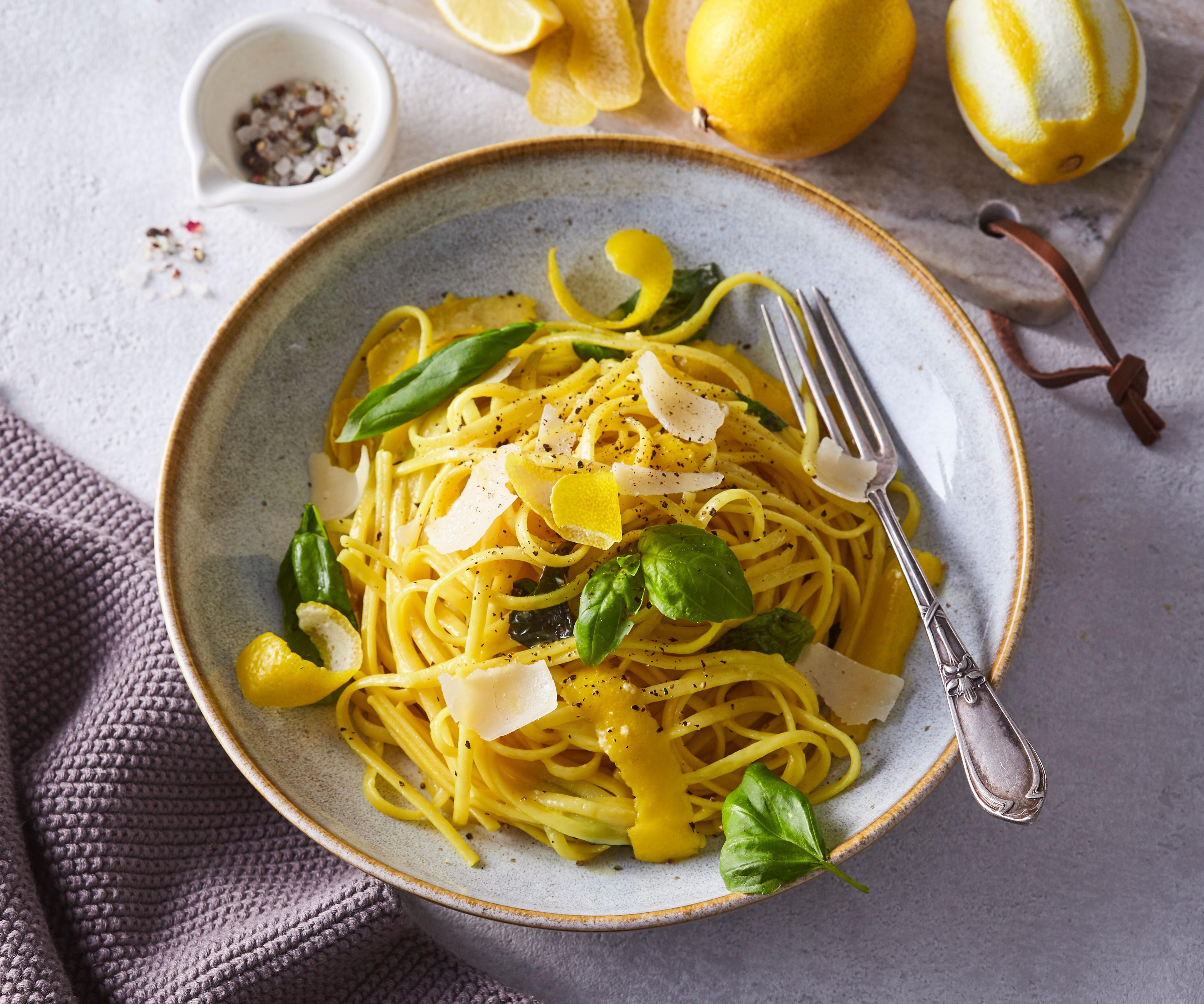 Cestoviny Linguine s citrónovou omáčkou