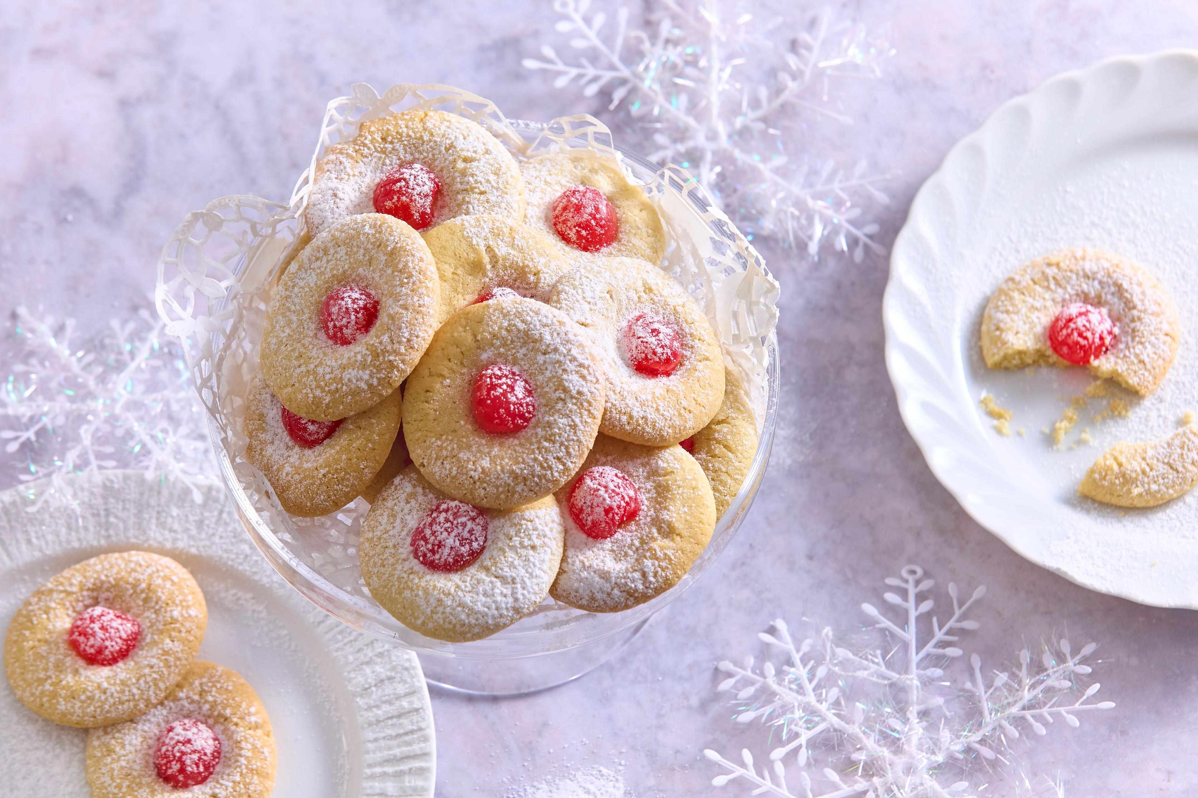 Americké jamkové vianočné koláčiky