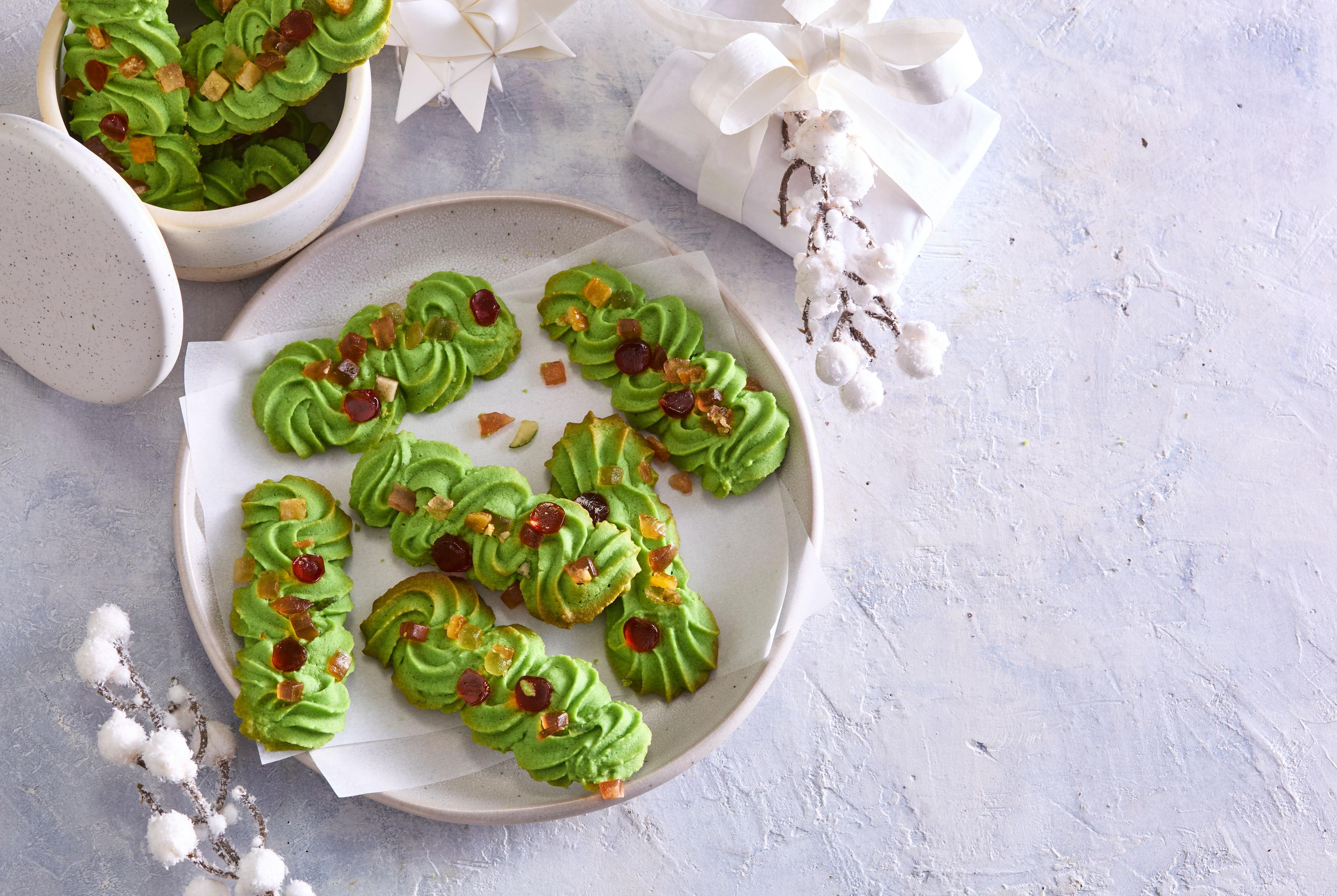 Pistáciové tyčinky s kandizovaným ovocím