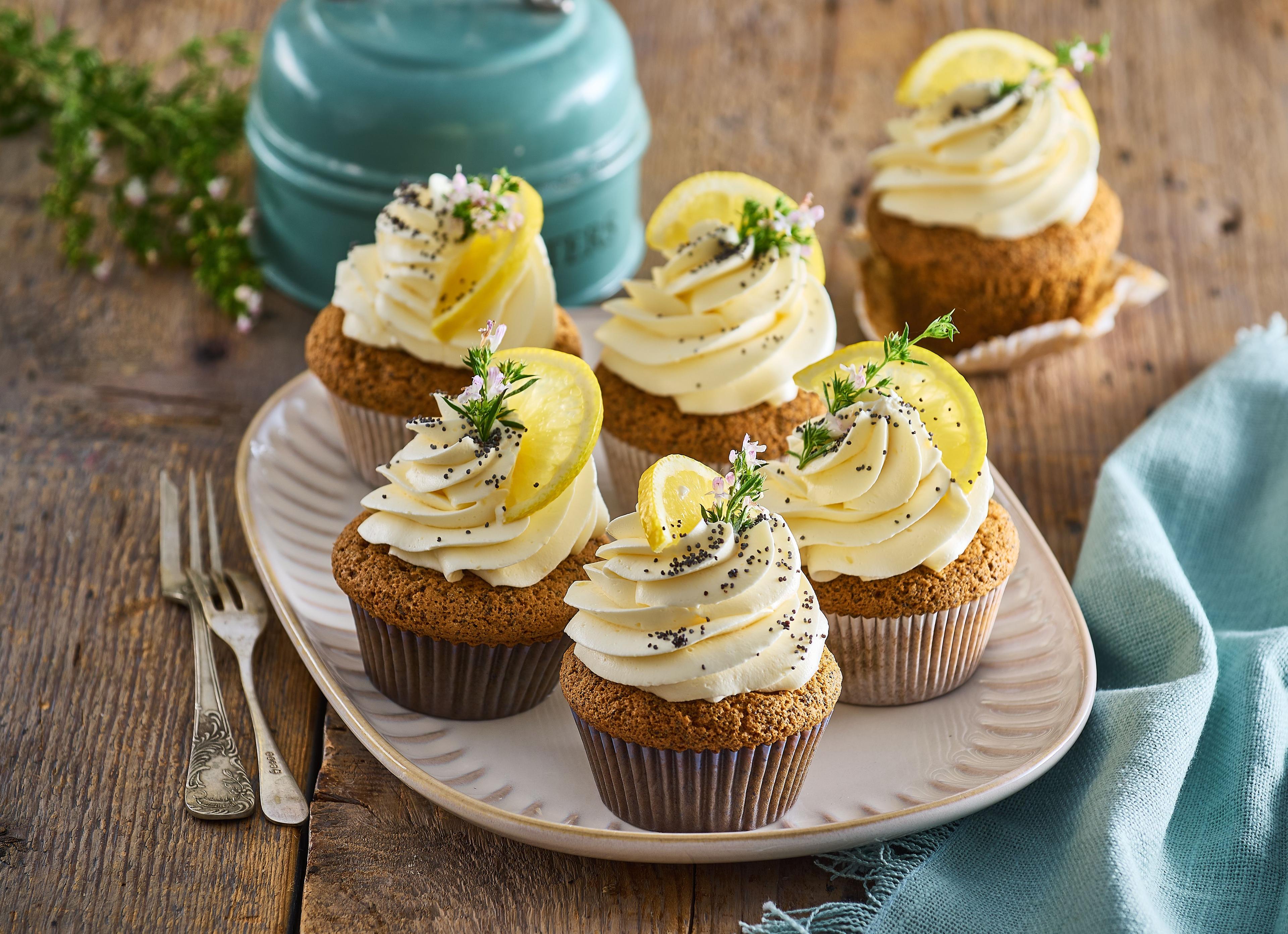 Makovo-citrónové cupcakes