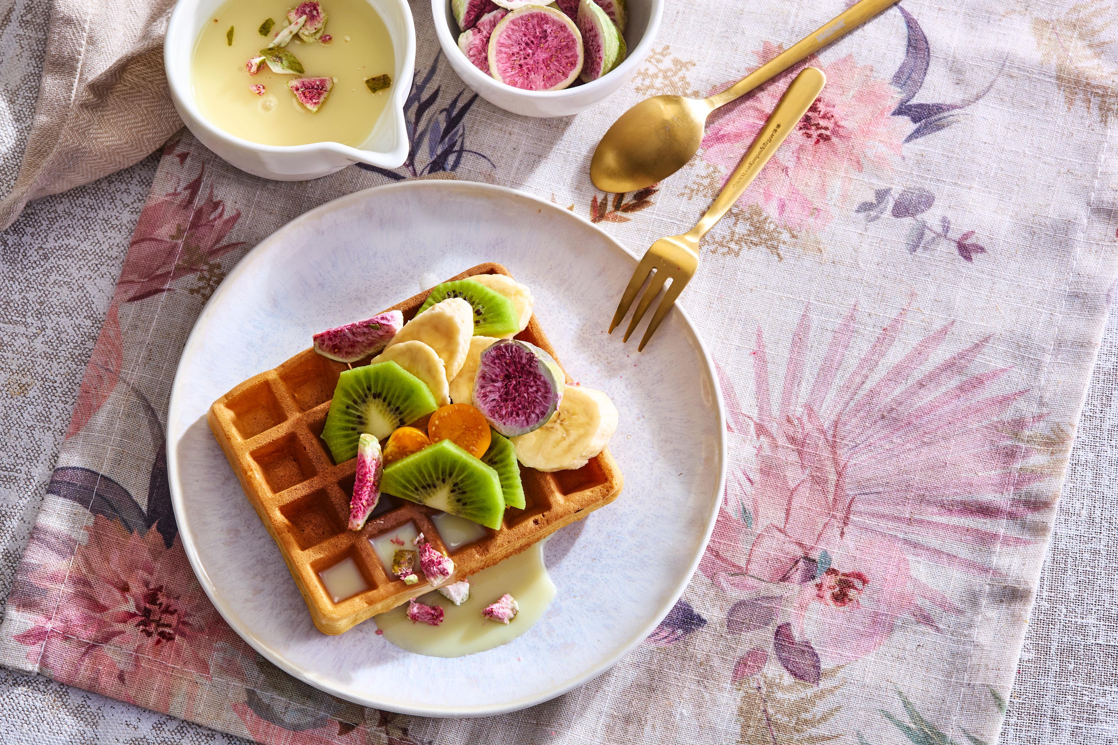 Fit wafle s banánmi