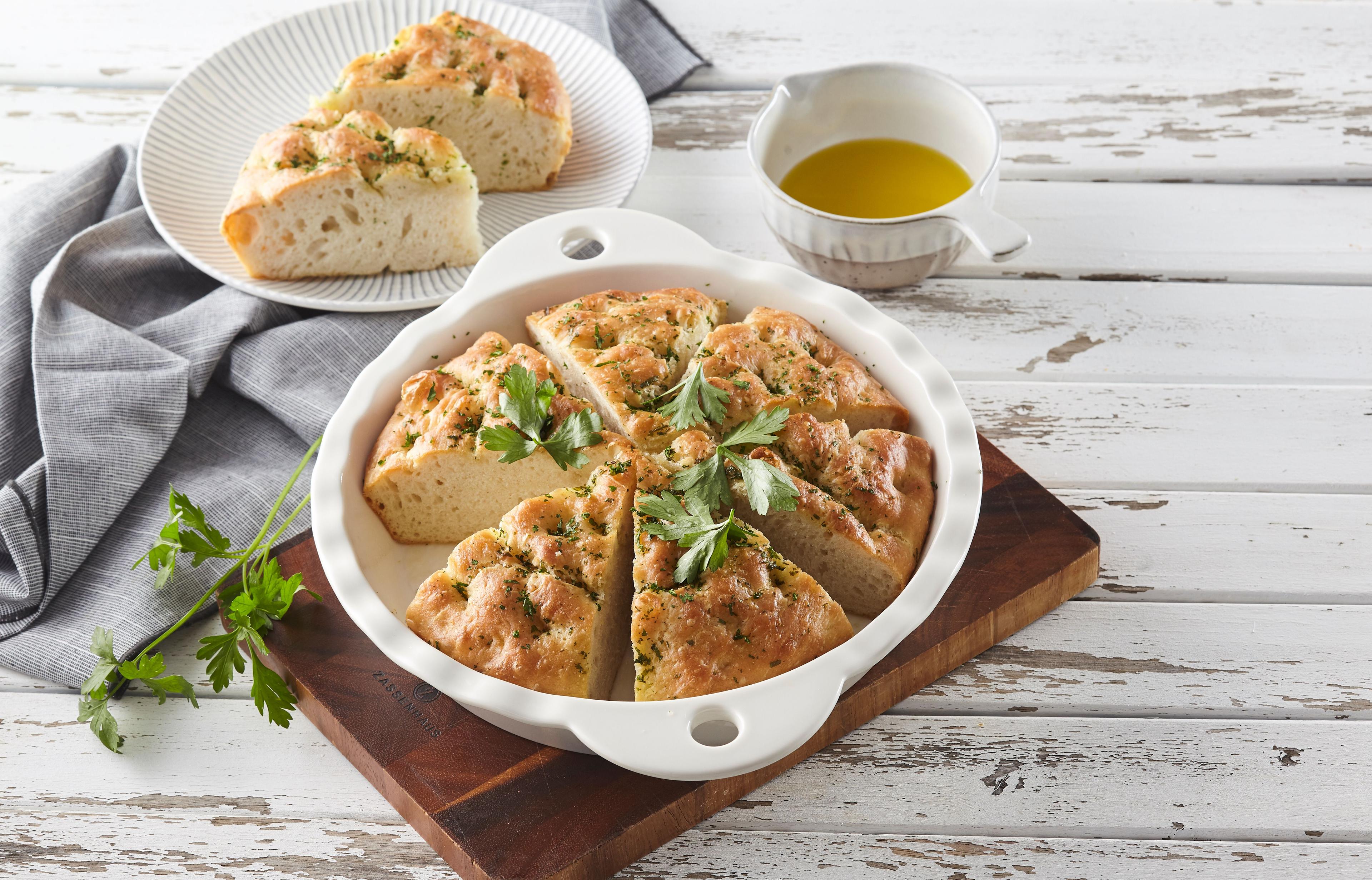 Bylinková focaccia