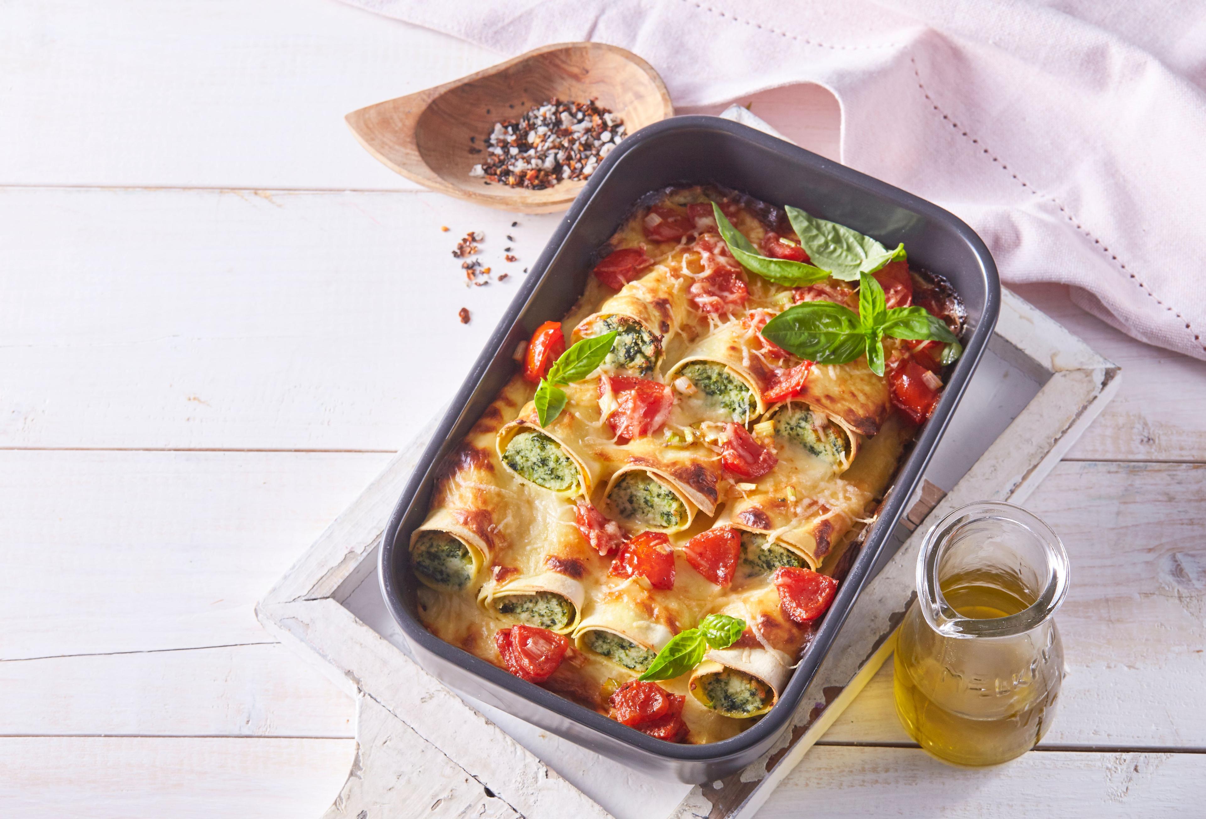 Zapečené plnené cannelloni