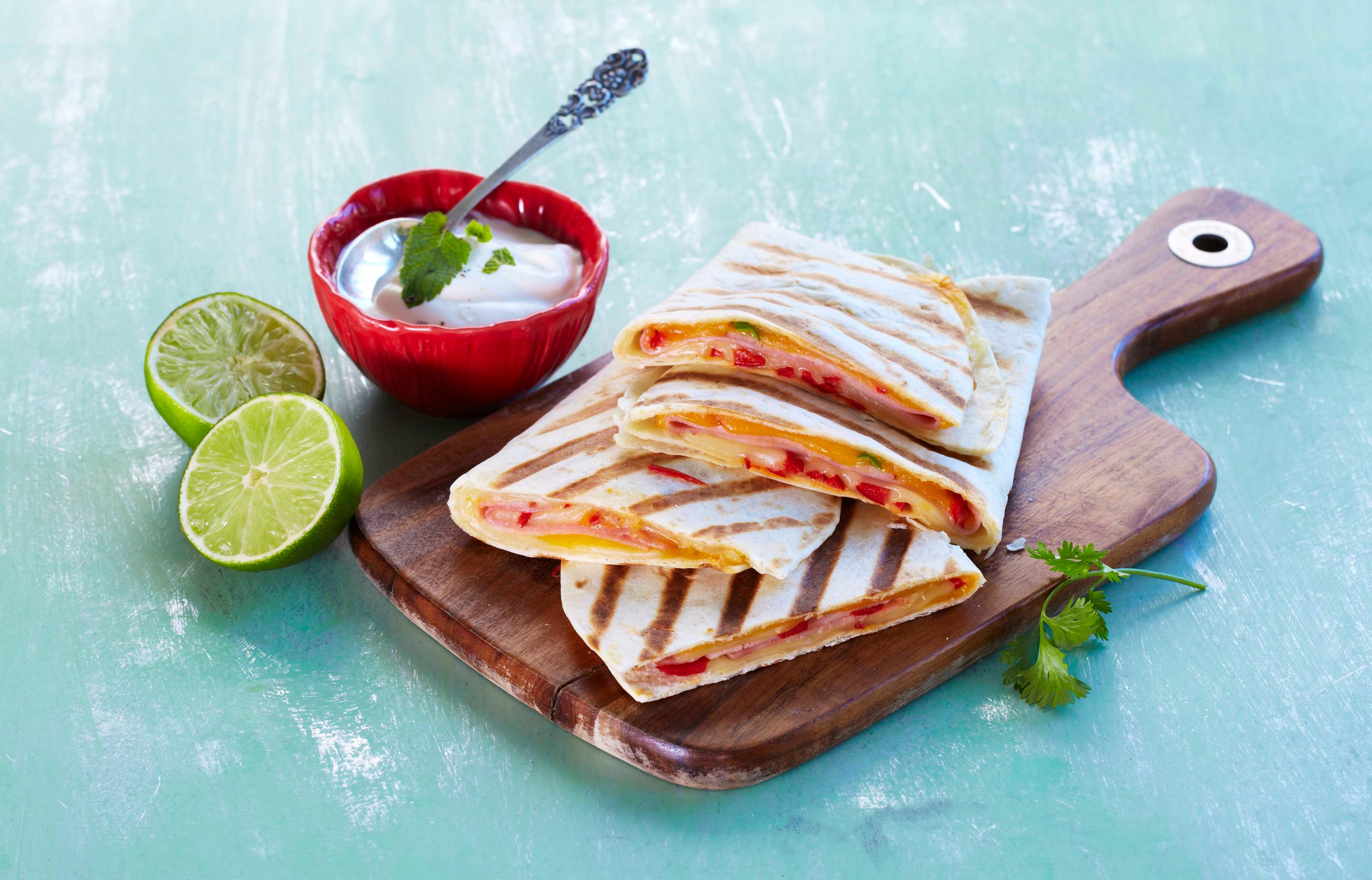 Grilovaná syrová quesadilla