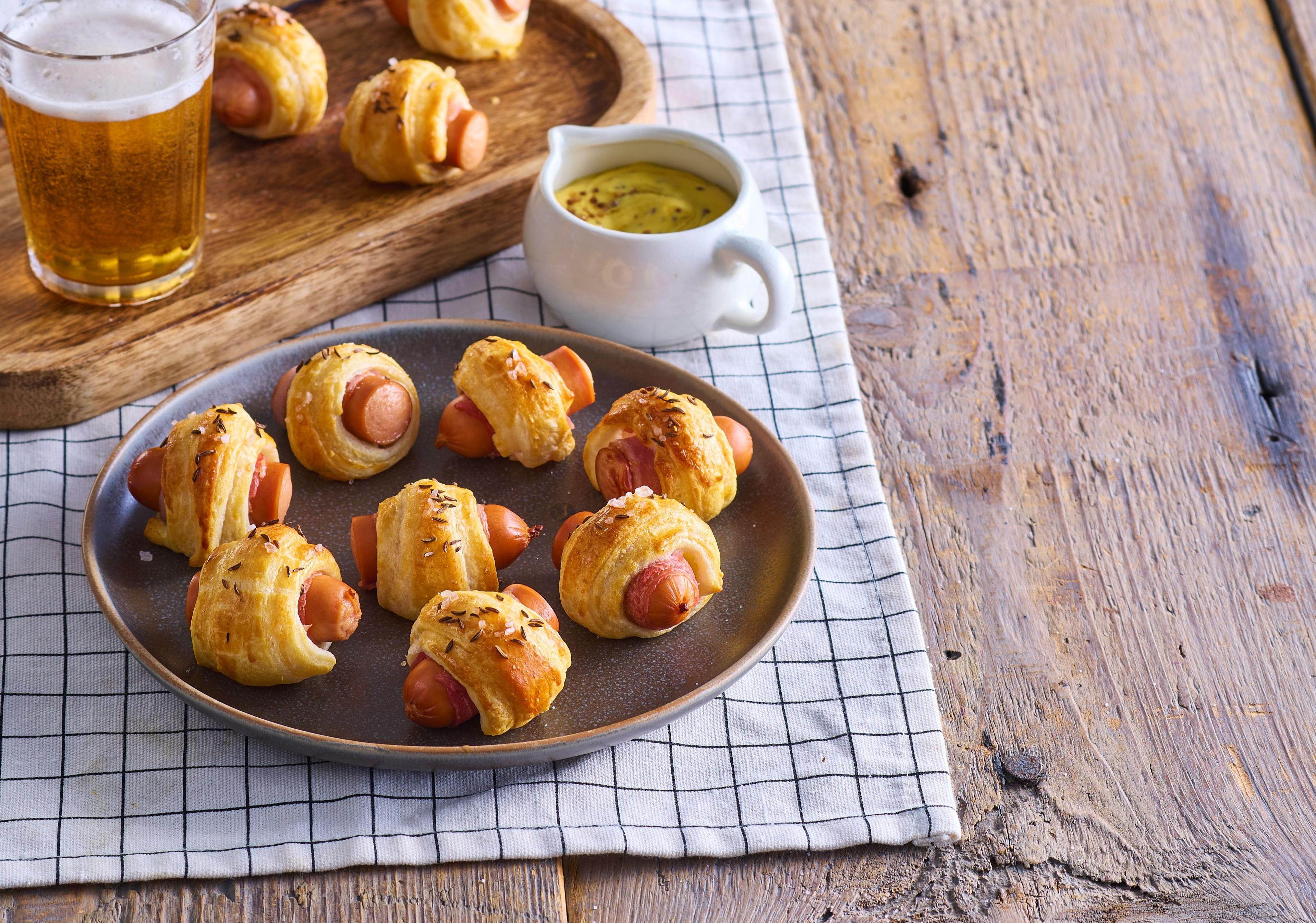 Koktailové párky v croissantovom ceste
