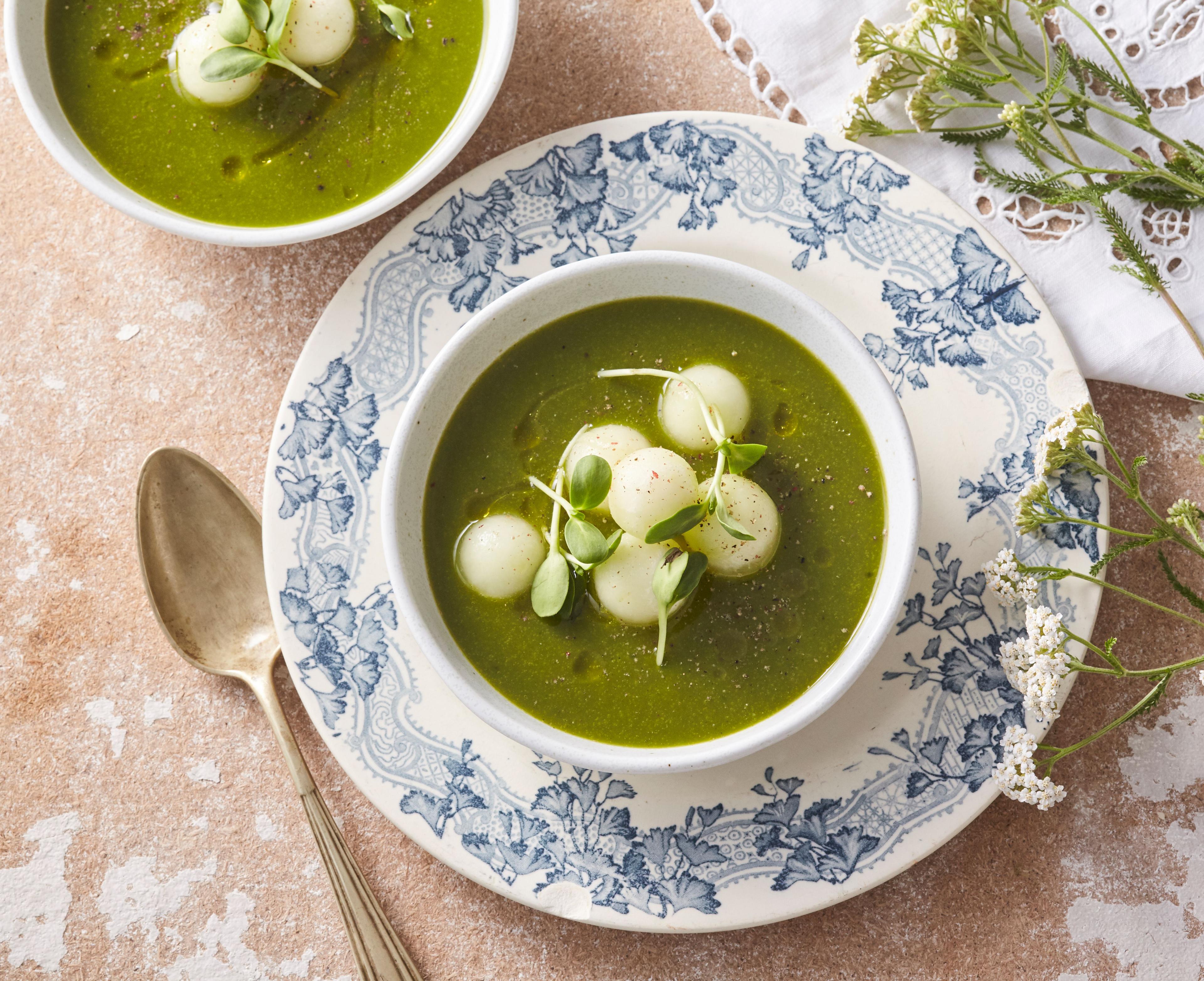 Uhorkovo-melónové gazpacho