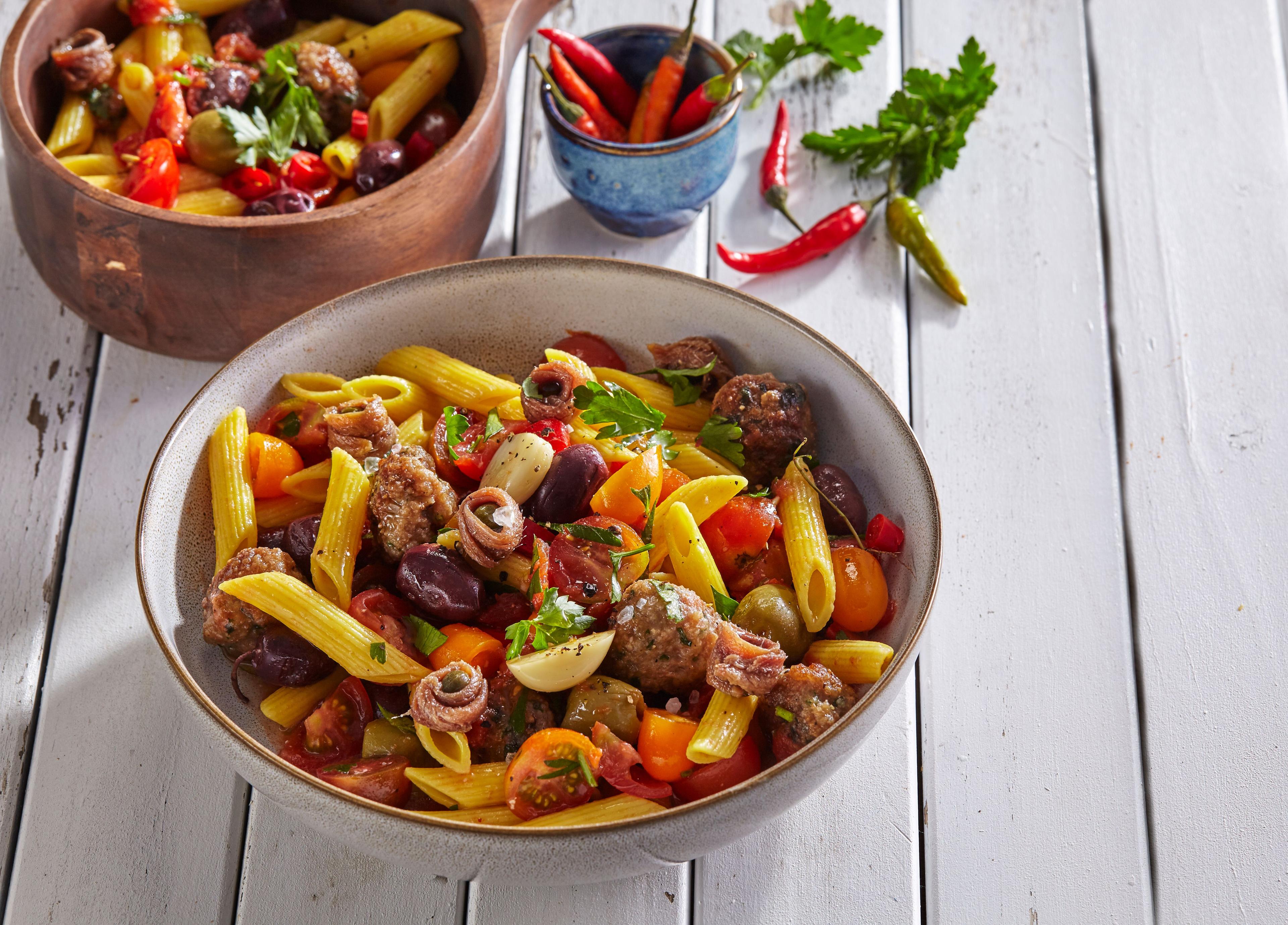 Penne ala puttanesca