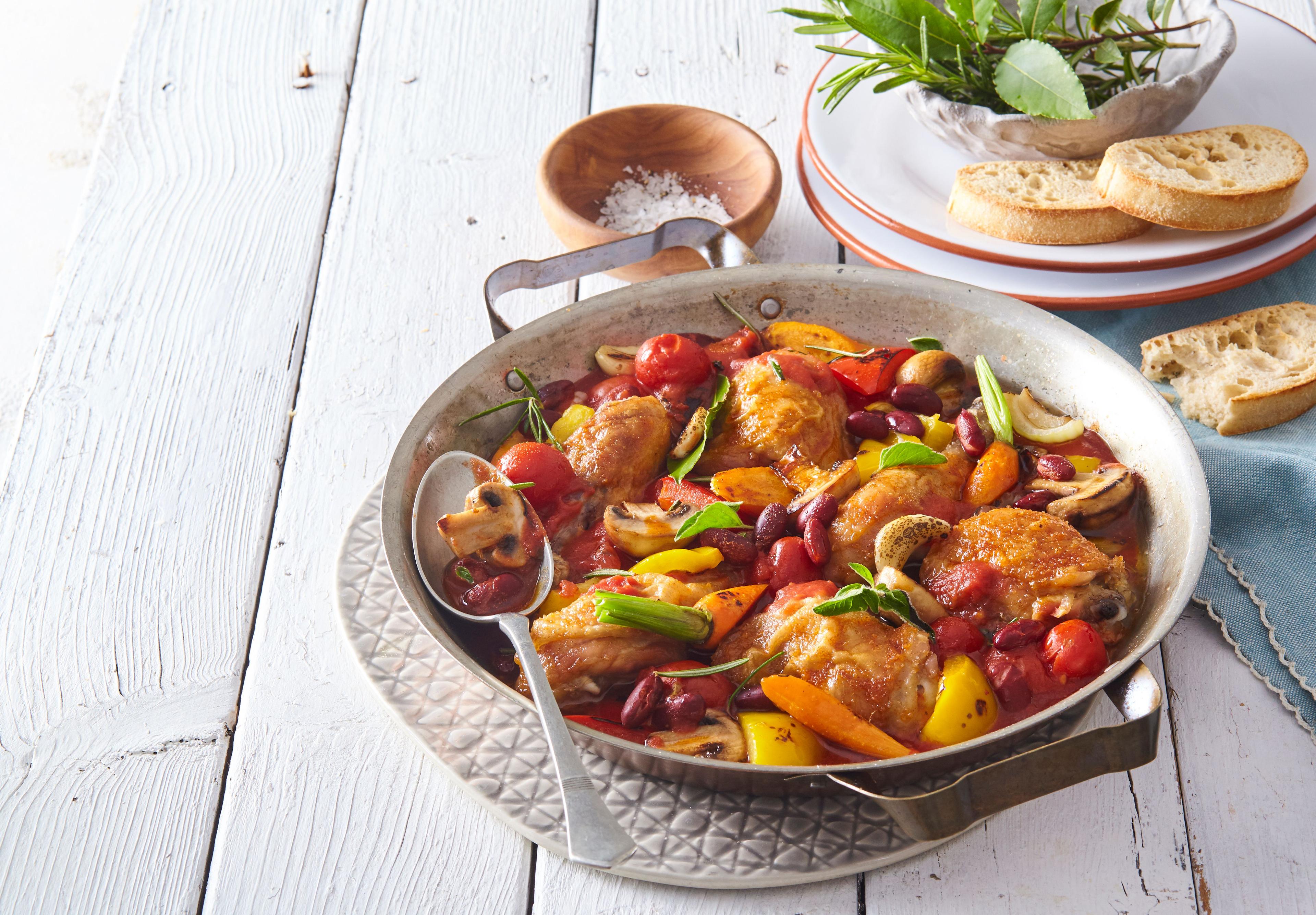 Talianske kuracie stehná cacciatore