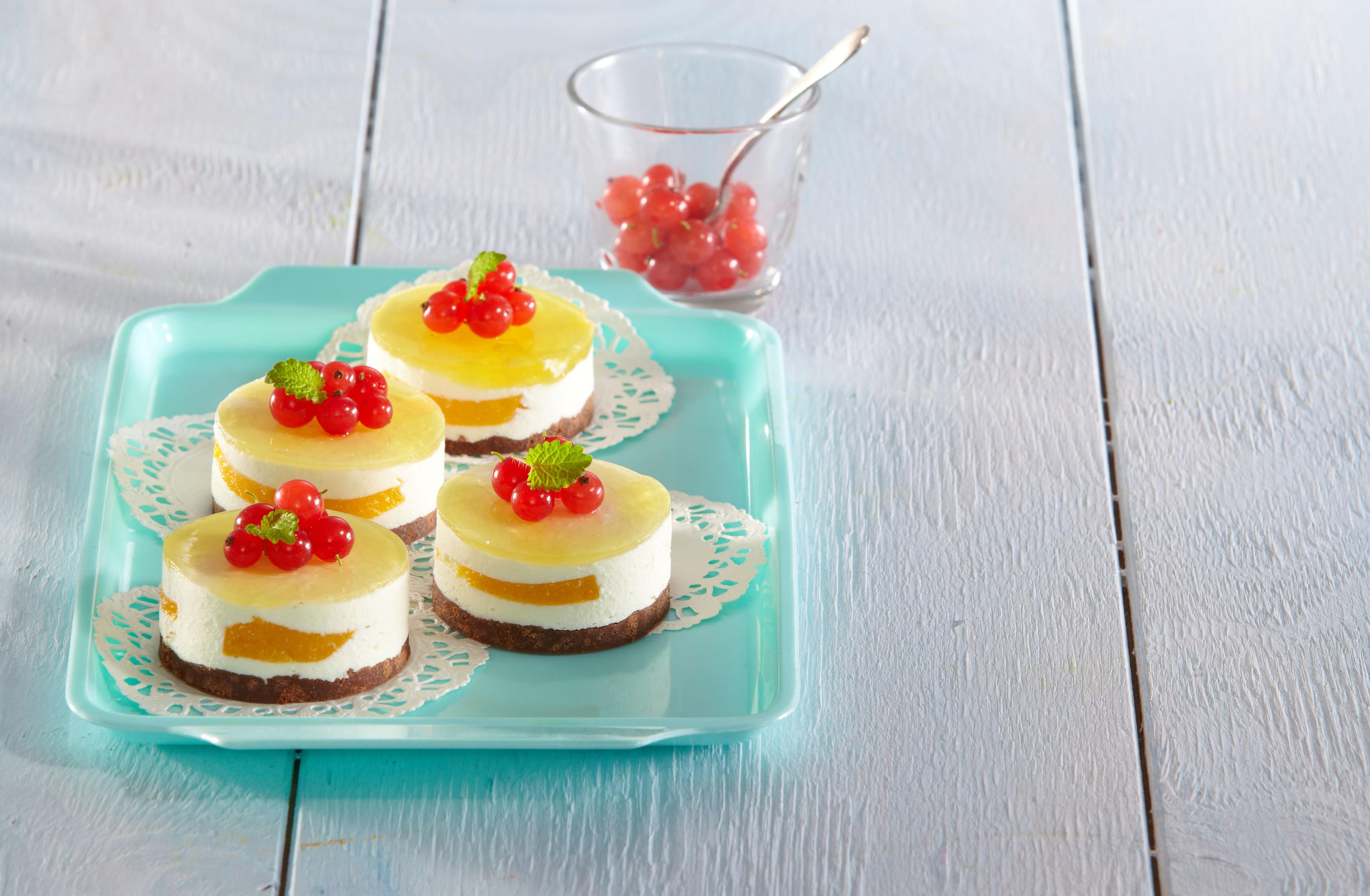 Ovocný jogurtový mini cheesecake