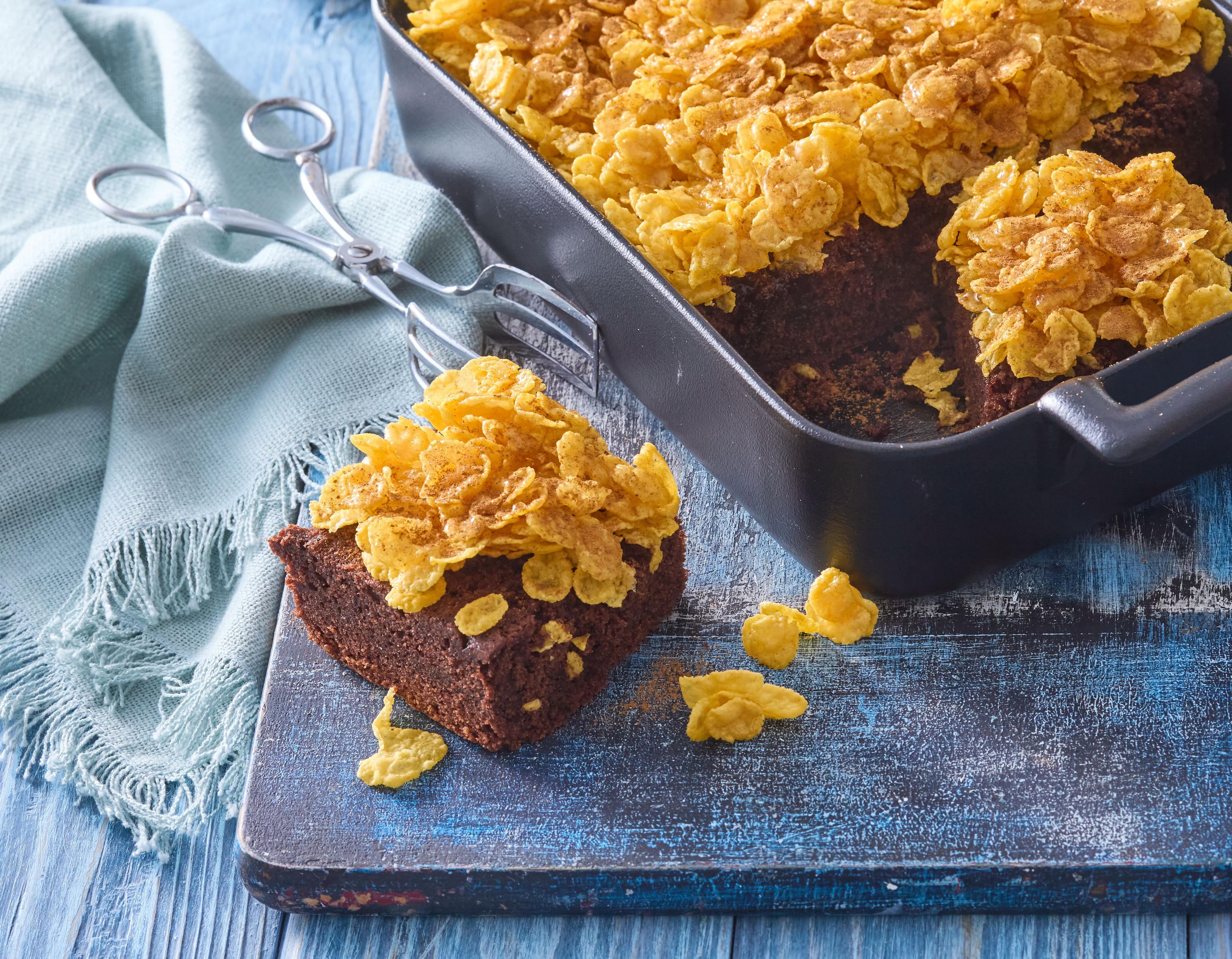 Brownies s kukuričnými lupienkami