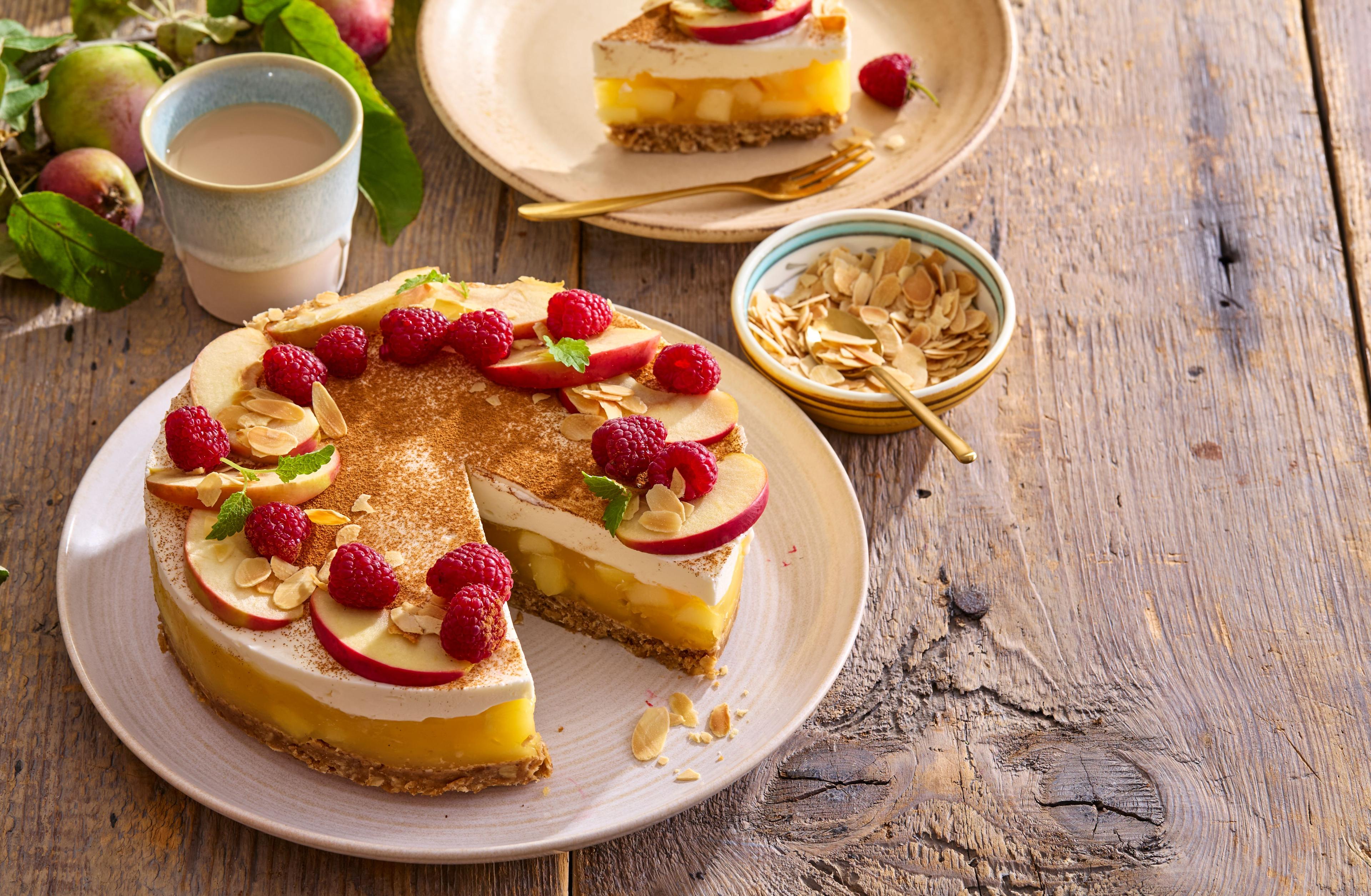 Müsli torta s jablkami