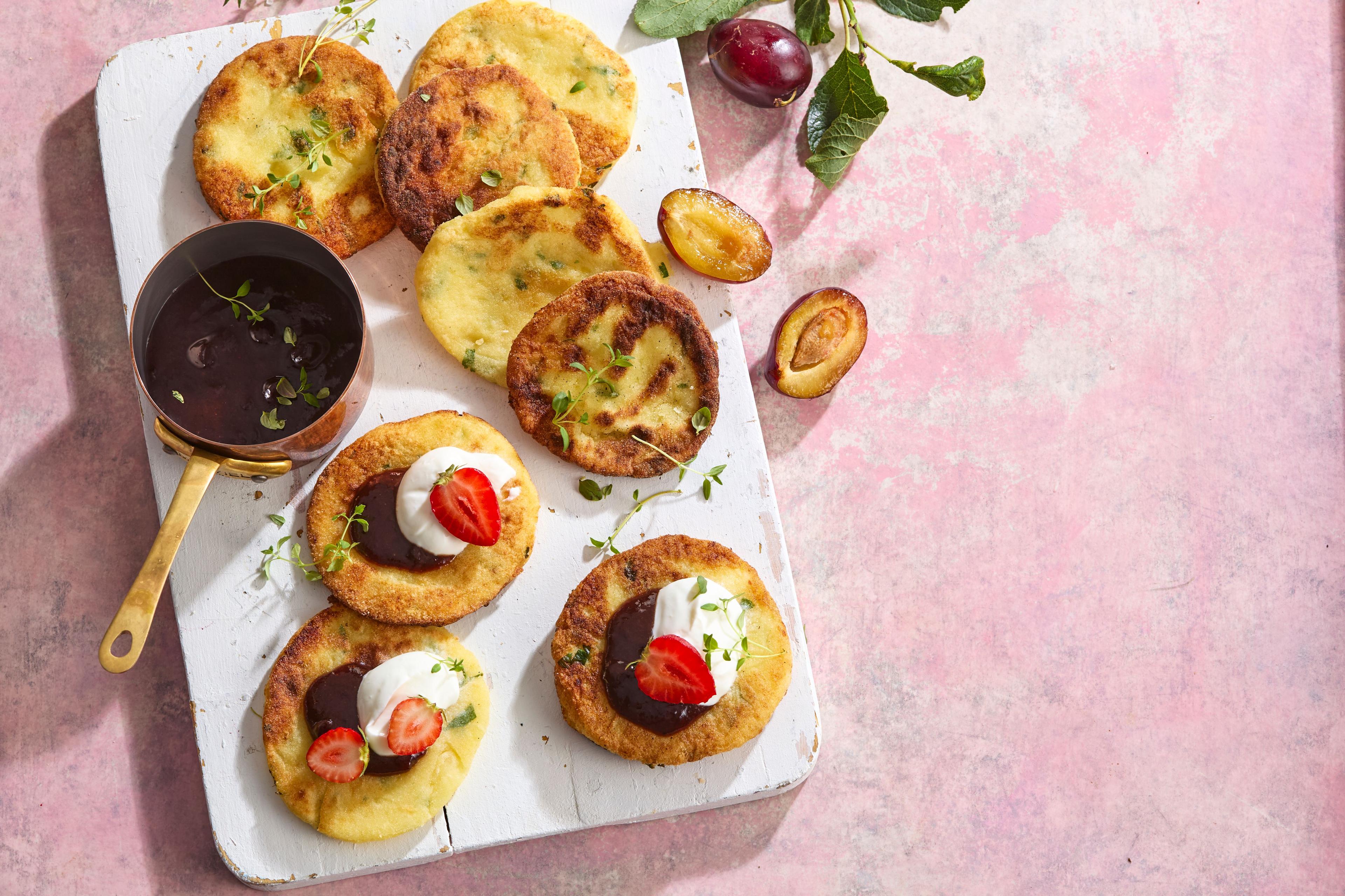 Zemiakové placky s lekvárom