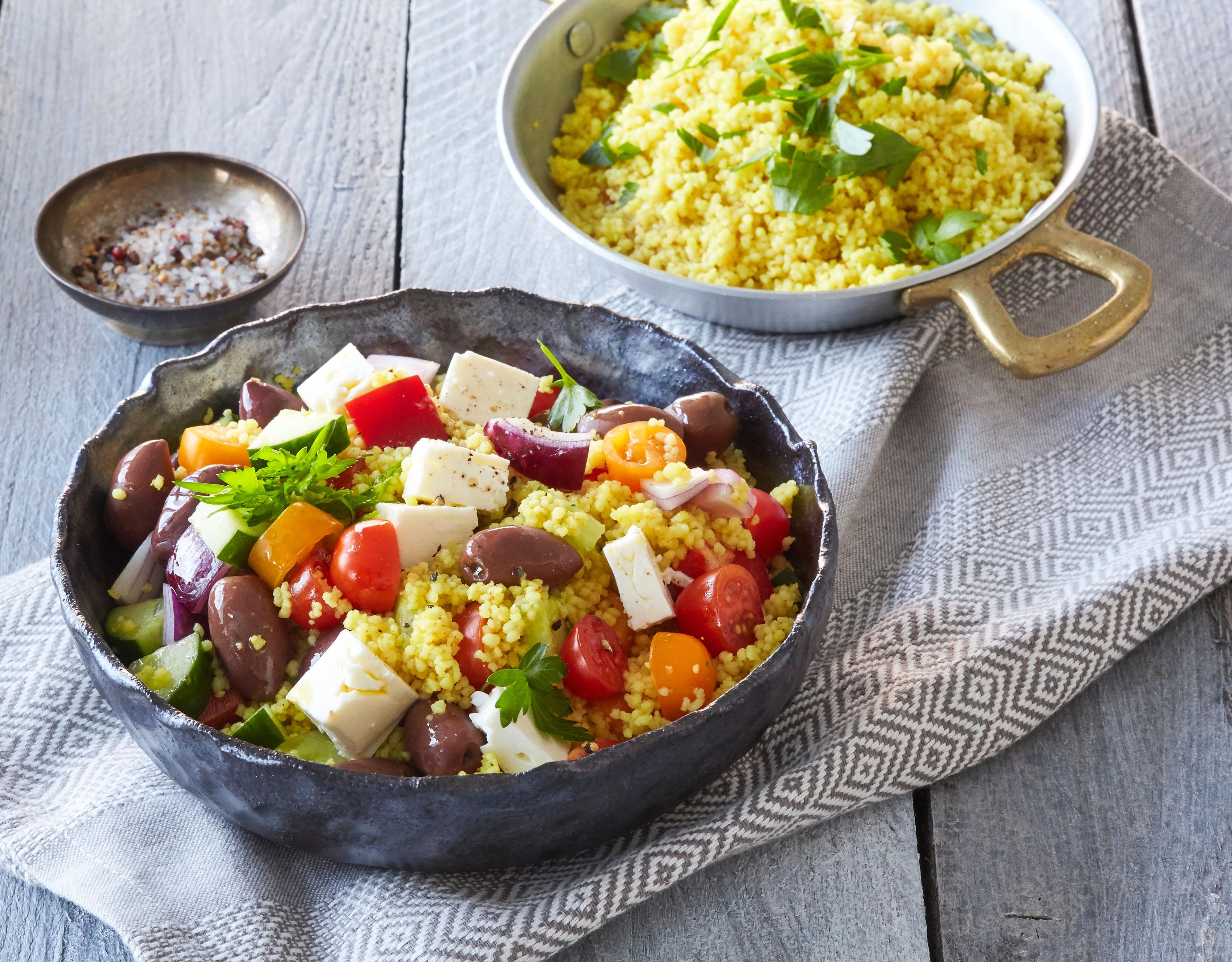 Grécky šalát s kuskusom