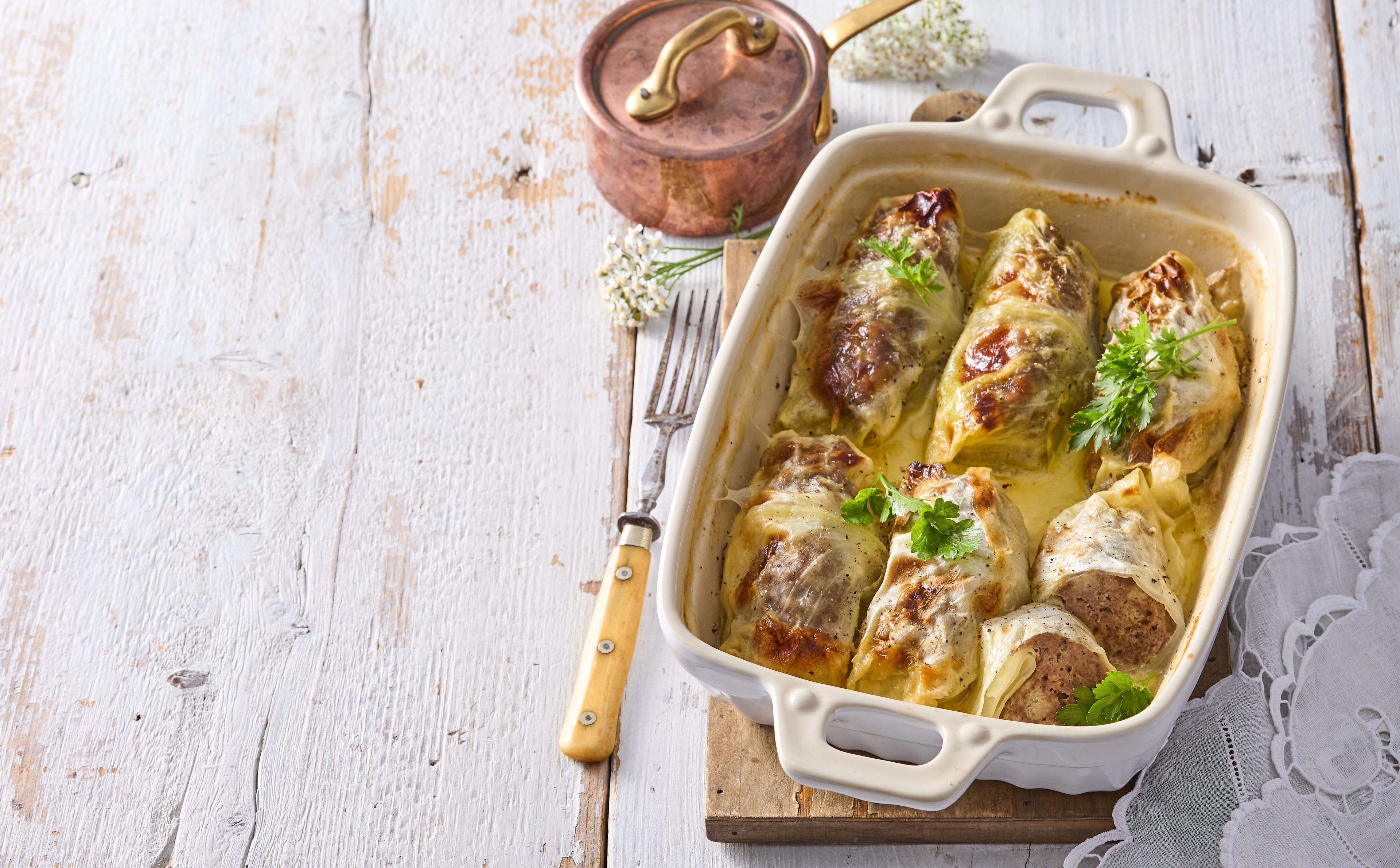 Plnené kapustné listy