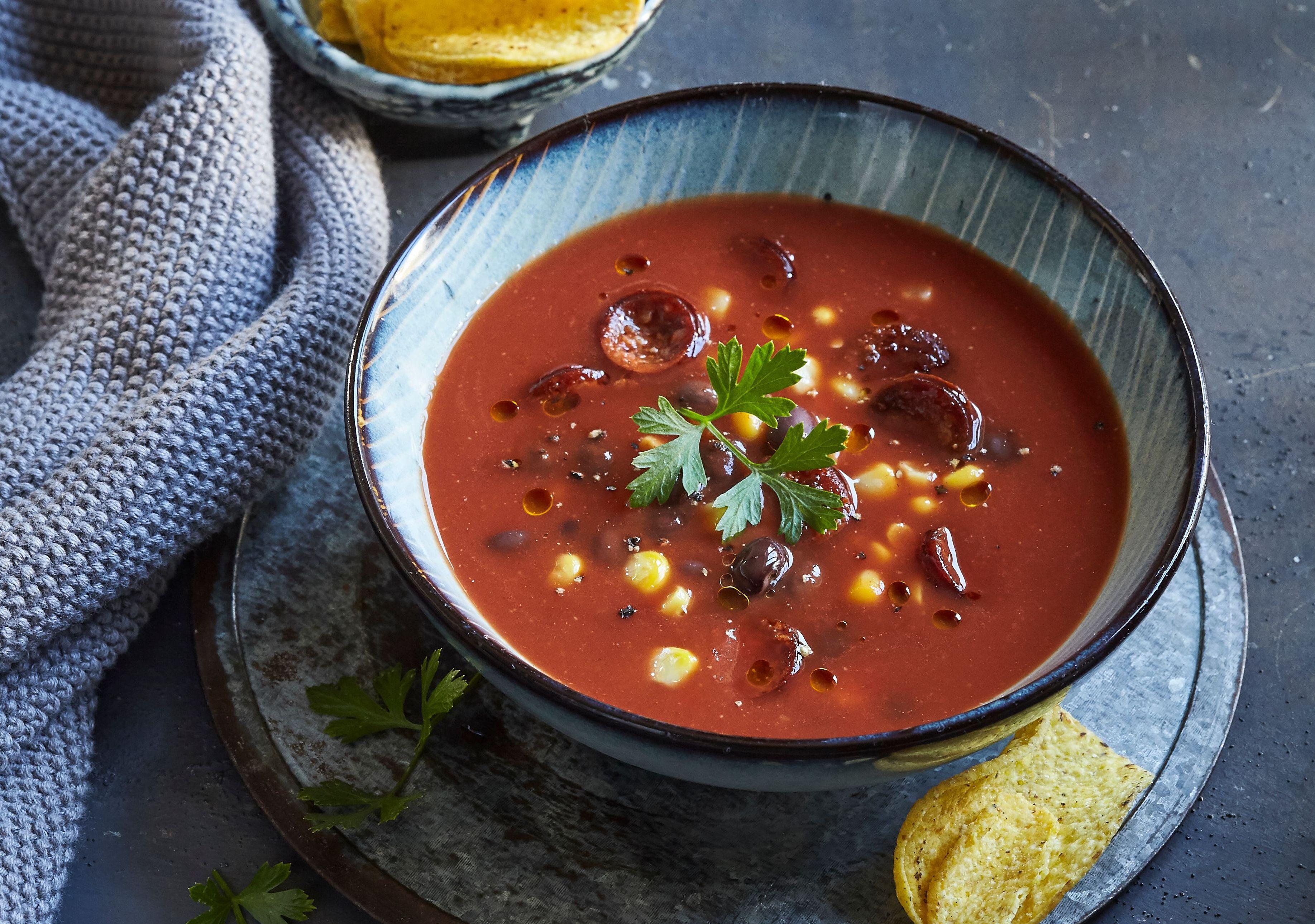 Mexická paradajková polievka