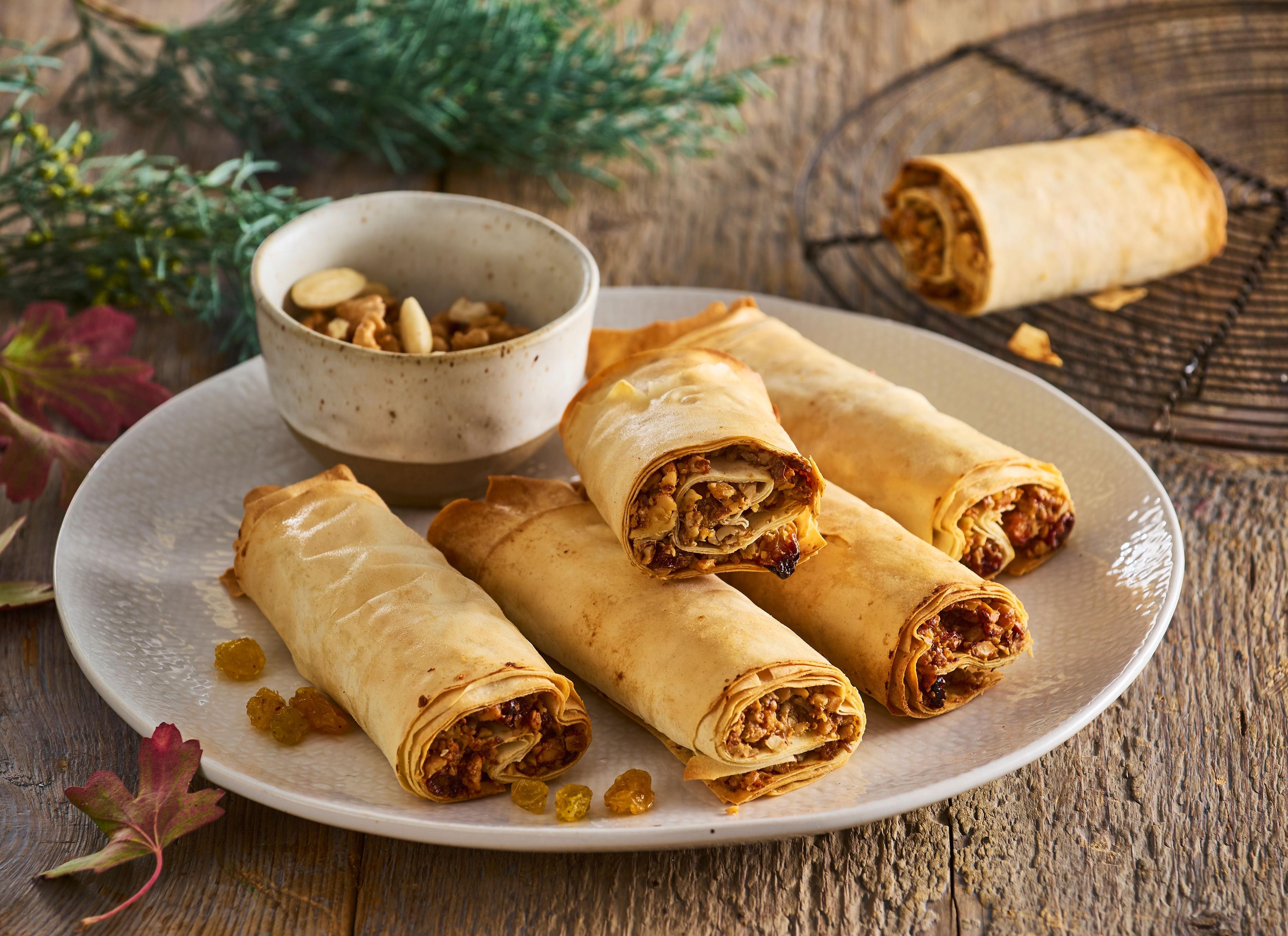Orechové rolky z filo cesta