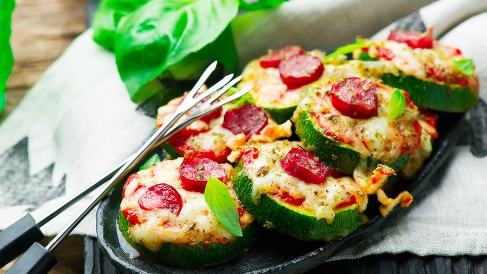 Zdravá cuketová pizza