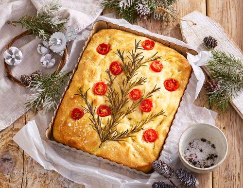 Vianočná focaccia