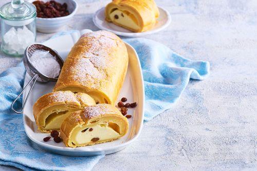 Tvarohová štrúdľa s hrozienkami