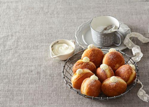 Plnené šišky so smotanovým krémom