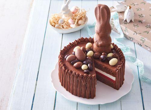 Veľkonočná čokoládová torta so zajačikom