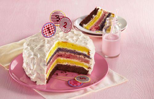 Dúhová torta pre deti