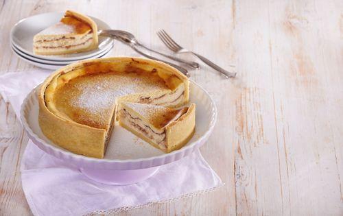 Kávová torta s tvarohom a čokoládou