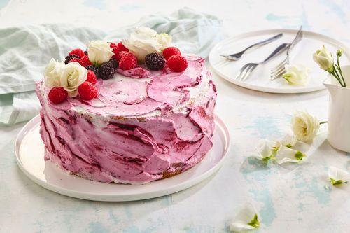 Kvetinová ovocná torta