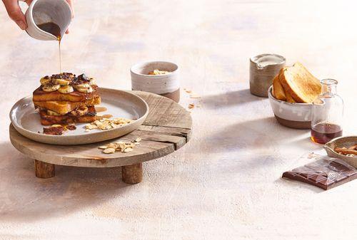 Francúzsky toast s čokoládou a banánom