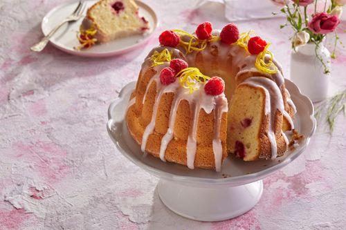 Citrónovo-malinová bábovka