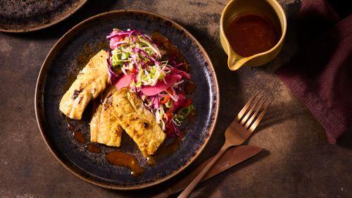 Marinovaná treska so zázvorovým šalátom