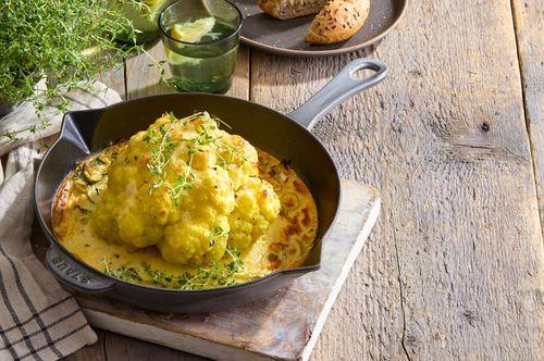 Zapečený karfiol s čedarom