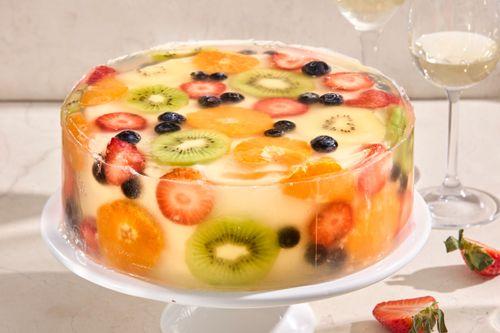 Nepečená želatínová ovocná torta s mascarpone