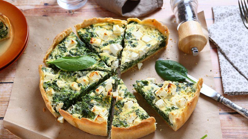 Rýchly a chutný špenátový quiche