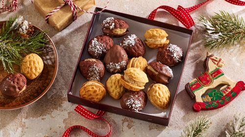 Vianočné plnené oriešky