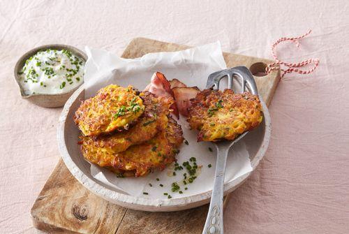 Mrkvové placky s anglickou slaninou