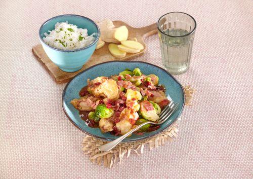 Smažené kačacie prsia s ružičkovým kelom