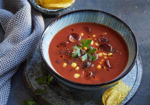 Mexická paradajková polievka