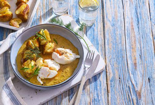 Horčicová omáčka so strateným vajíčkom