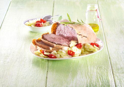 Roastbeef v chlebovom ceste