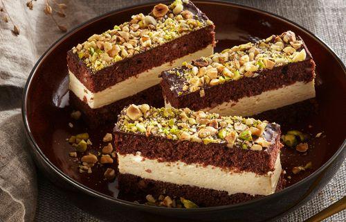 Orechové brownie tyčinky