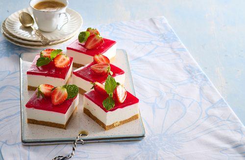 Mini cheesecakes s jahodami