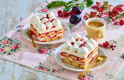 Slivkové tiramisu s vanilkou