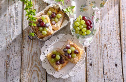 Hroznové koláčiky s mascarpone